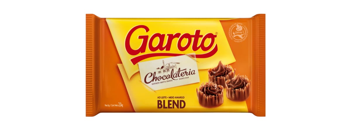 Cobertura de Chocolate Blend GAROTO 500 g Nestlé Receitas Nestlé